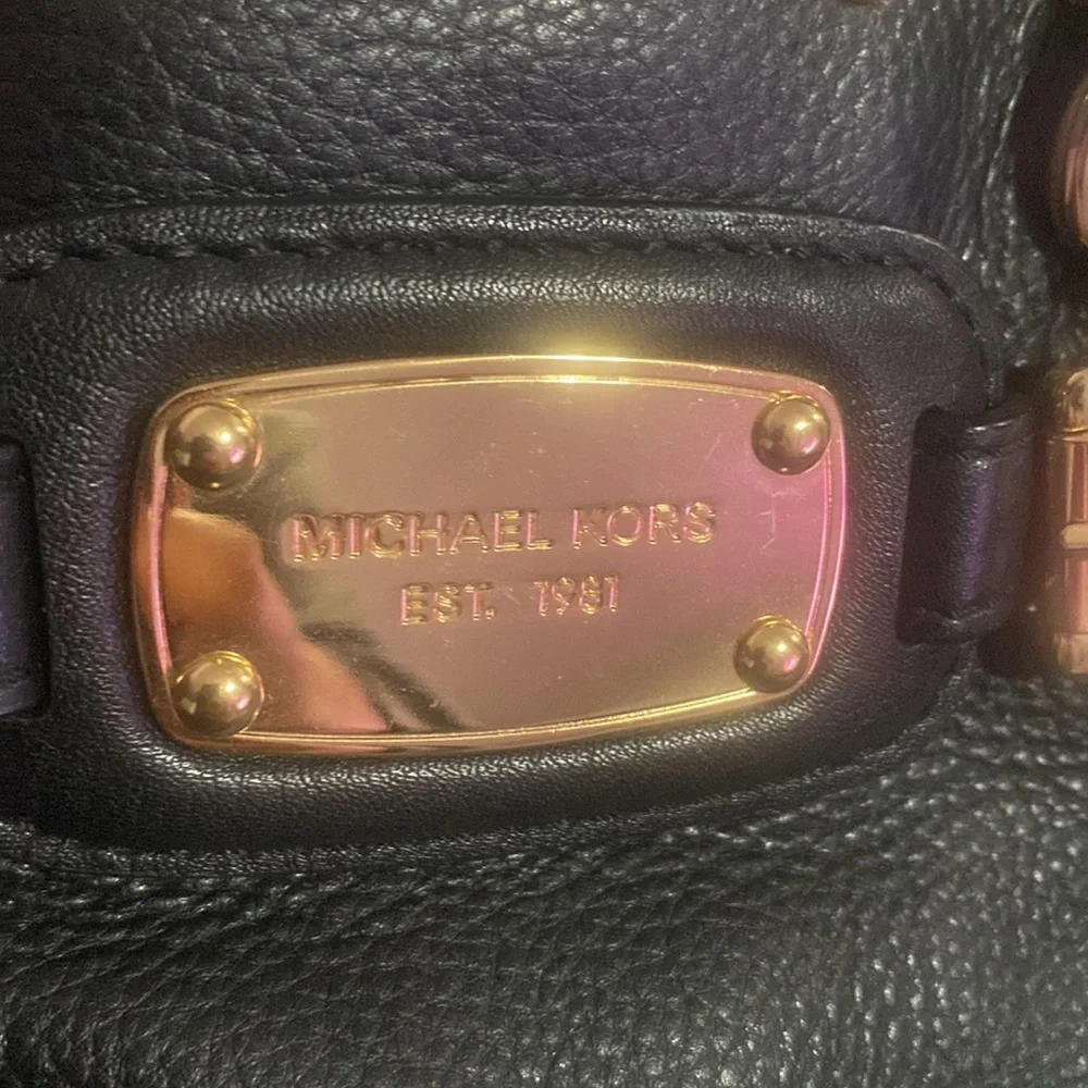 MK Studded bag with top handle and strap - Picture 3 of 7